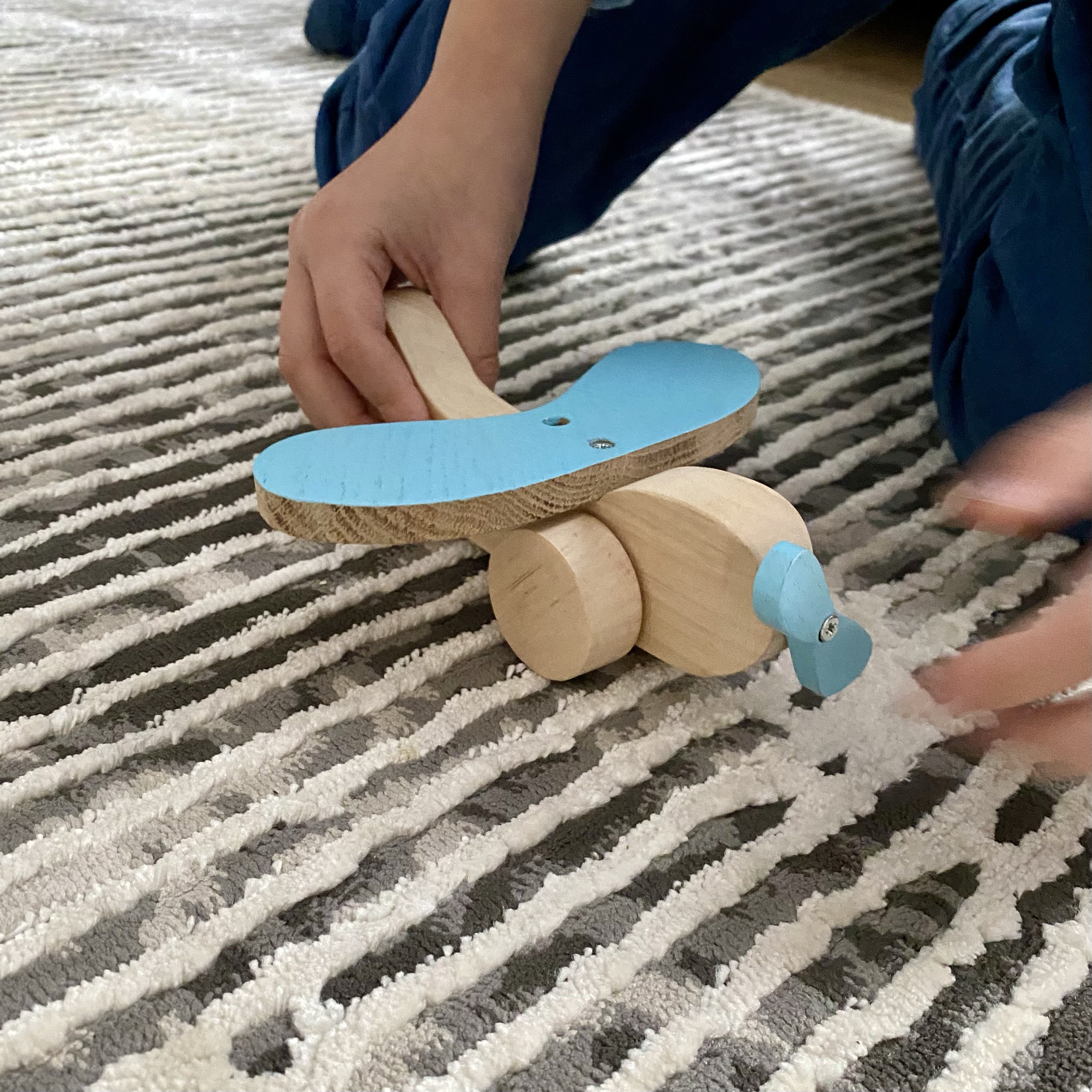 Handcrafted Wooden Airplane